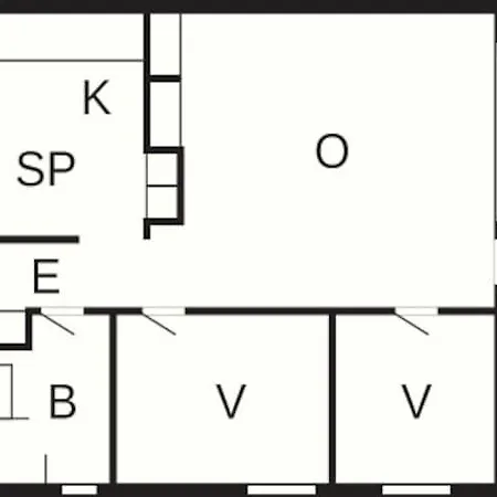 Feriehus 6 Person On A In